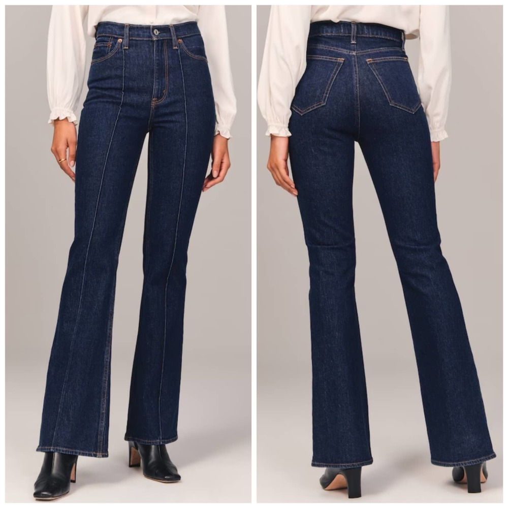 Abercrombie & Fitch Dark Blue Curve Love Jean